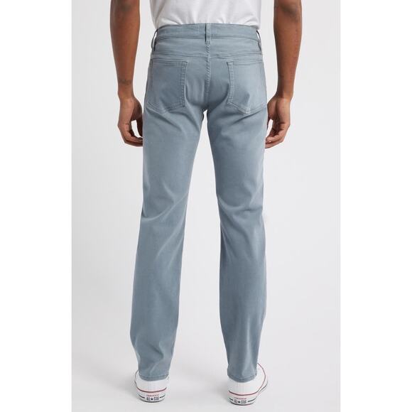 Frame NWT Men’s L'Homme Slim Fit Five-Pocket Twill Pants Smoky Blue Size 34 - Picture 2 of 9